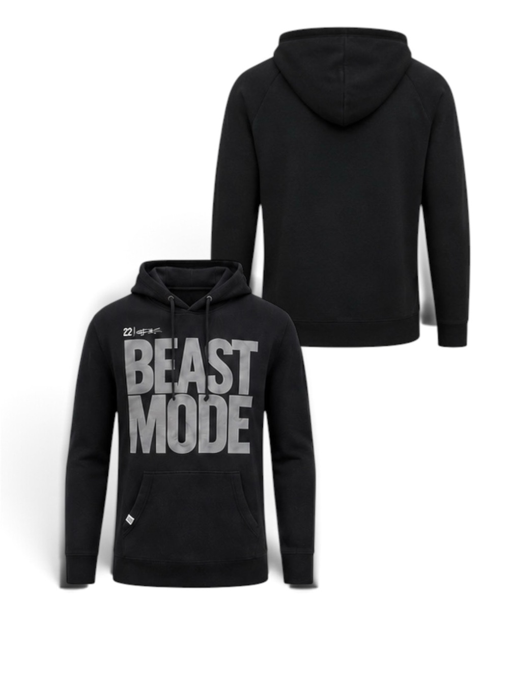 22 Fresh Beast Mode Black Graphic Pullover Hoodie Sweatshirt Men's Size Medium
